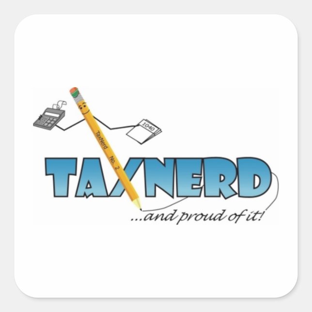 TaxNerd Swag Sticker - for anything (Front)