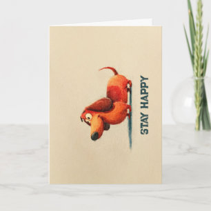 tay Happy Dog – Cute Positive Quote Art Card