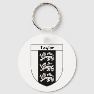 Taylor Coat of Arms/Family Crest Key Ring