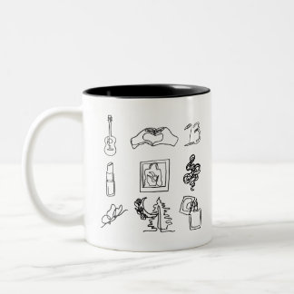 Taylor Eras Album Inspired Line Drawing Mug