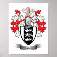 Taylor Family Crest Coat of Arms