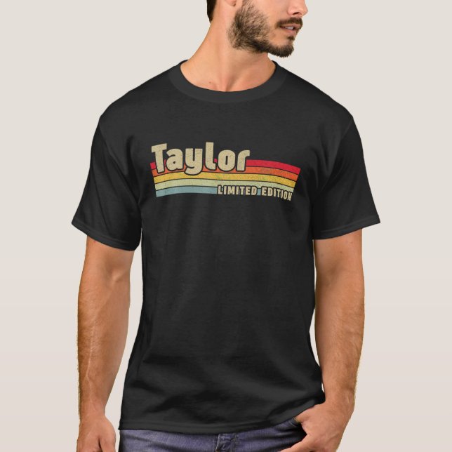 Taylor Gift Name Personalised Birthday Funny Chris T-Shirt (Front)