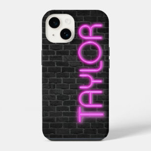 TAYLOR In PINK Neon Lights iPhone 14 Case