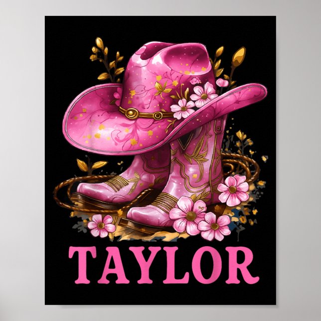 Taylor Outfit Cowgirl Boots Youth Women Teen Girls Poster (Front)