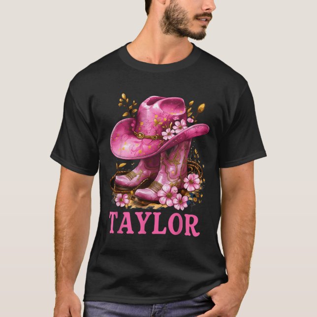 Taylor Outfit Cowgirl Boots Youth Women Teen Girls T-Shirt (Front)