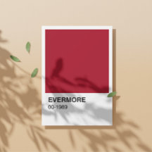 Taylor Red Evermore 1989 Albums - White Border