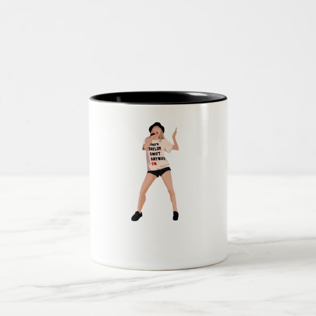 taylor swift10 Two-Tone coffee mug (Center)