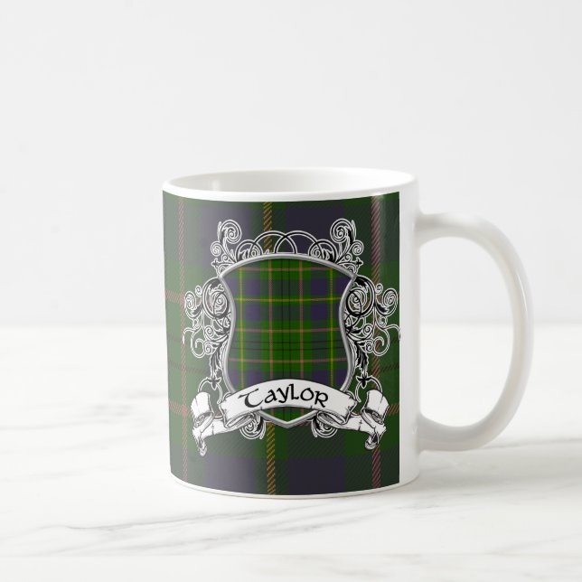 Taylor Tartan Shield Coffee Mug (Right)