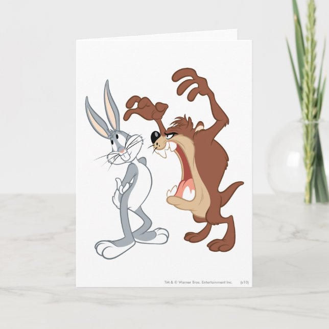 TAZ™ and BUGS BUNNY™ Not Even Flinching - Colour Card (Front)