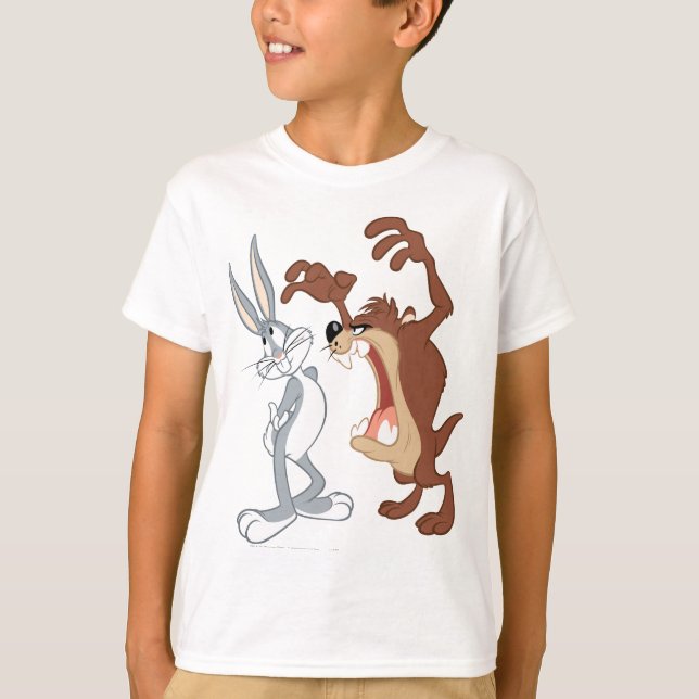 TAZ™ and BUGS BUNNY™ Not Even Flinching - Colour T-Shirt (Front)