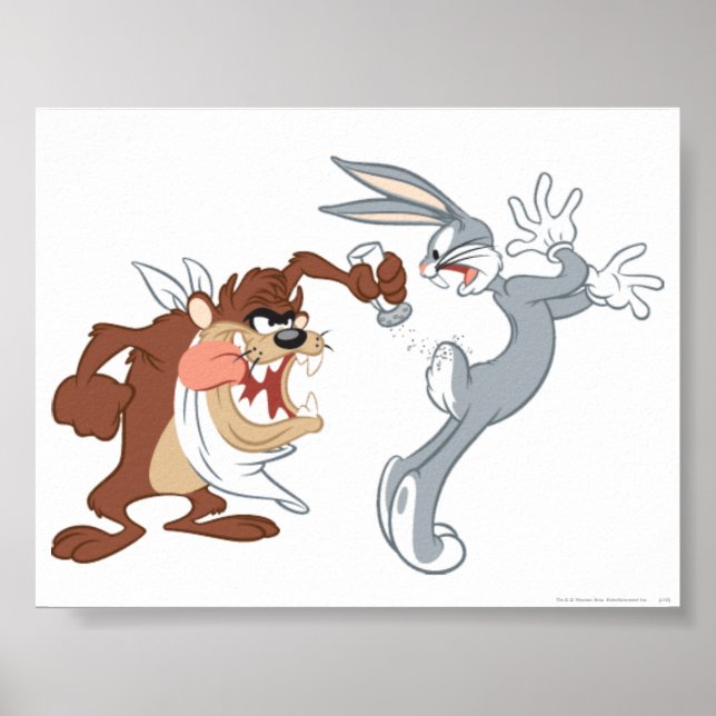 TAZ™ and BUGS BUNNY™ Poster (Front)