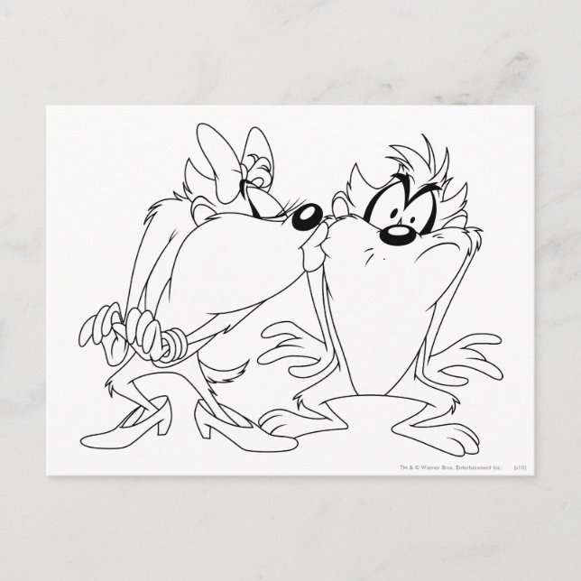 TAZ™ and She-Devil Postcard (Front)