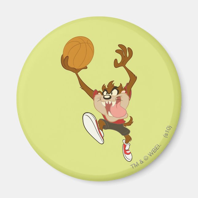 TAZ™ Basketball Layup Magnet (Front)