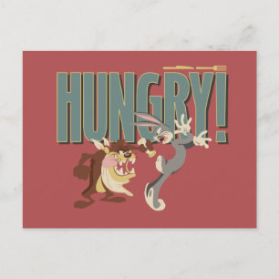 TAZ™ & BUGS BUNNY™ "Hungry" Postcard