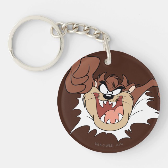 TAZ™ Bursting Through Page Key Ring (Front)