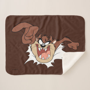 TAZ™ Bursting Through Page Sherpa Blanket
