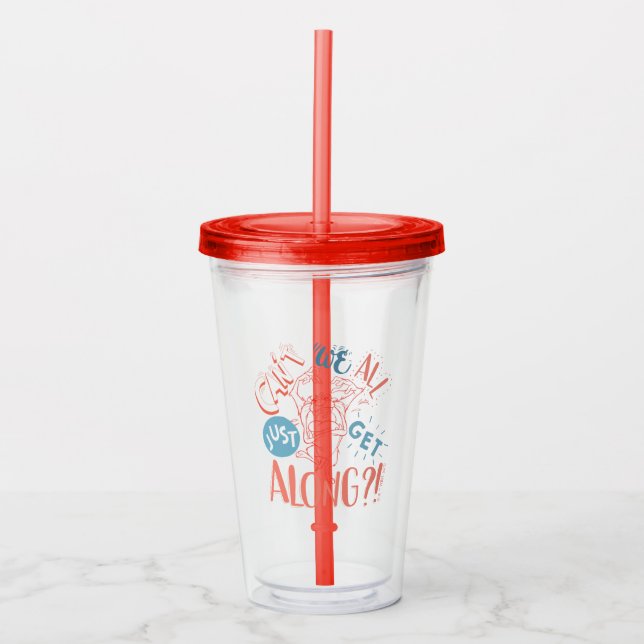 TAZ™ | Can't we all just get along?! Acrylic Tumbler (Front)
