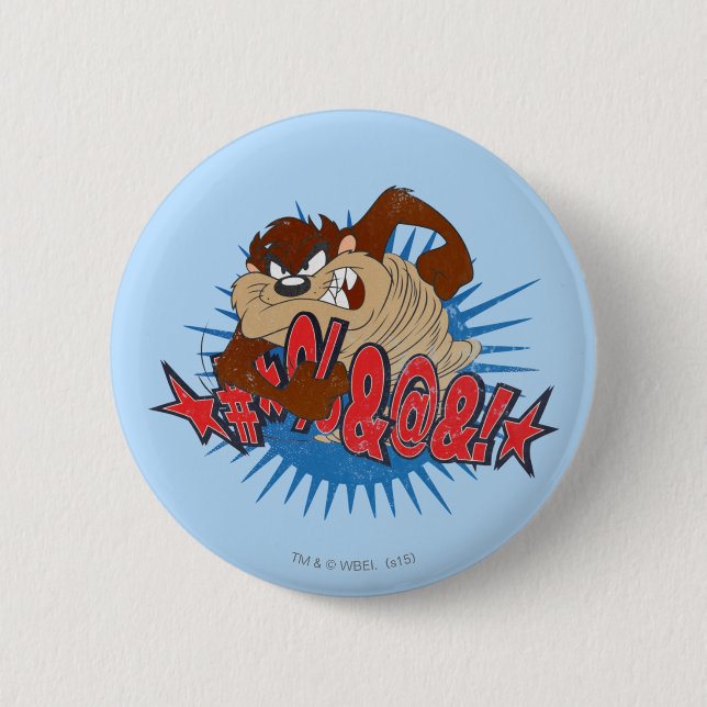 TAZ™ Censored 6 Cm Round Badge (Front)