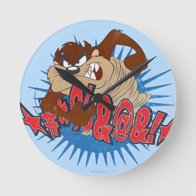 TAZ™ Censored Round Clock (Front)
