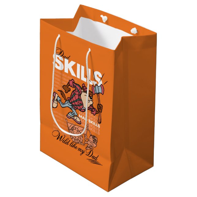 TAZ™ - Dad Skills Medium Gift Bag (Front Angled)