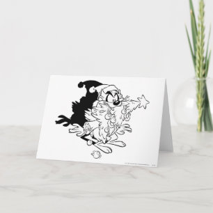 TAZ™ eating Christmas tree Holiday Card