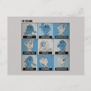 TAZ™ Emotion Checkbox Postcard