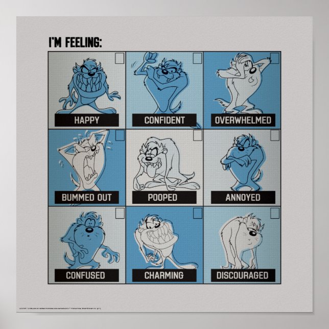 TAZ™ Emotion Checkbox Poster (Front)