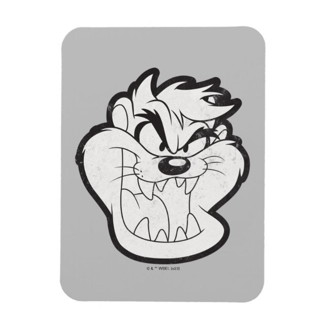 TAZ™ Evil Grin Badge Magnet (Vertical)