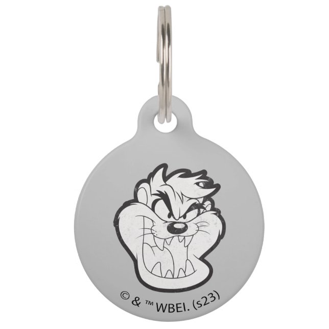 TAZ™ Evil Grin Badge Pet Tag (Front)