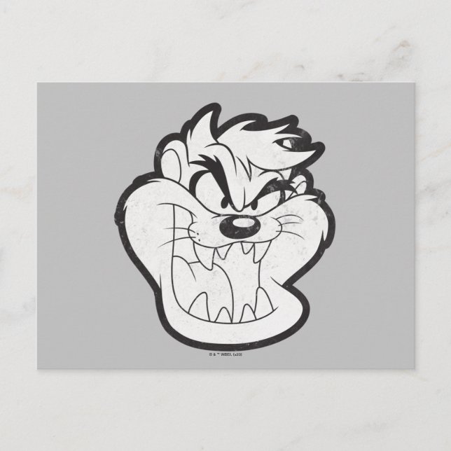TAZ™ Evil Grin Badge Postcard (Front)