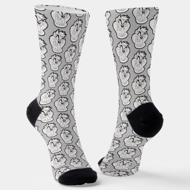 TAZ™ Evil Grin Badge Socks (Angled)