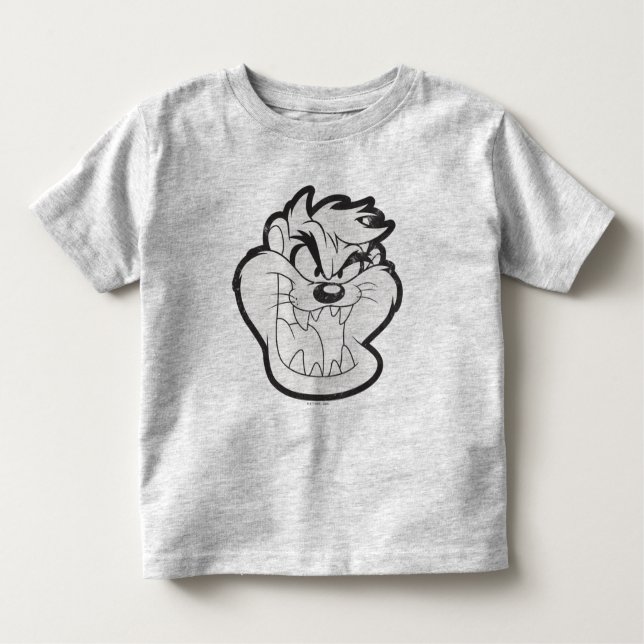 TAZ™ Evil Grin Badge Toddler T-Shirt (Front)