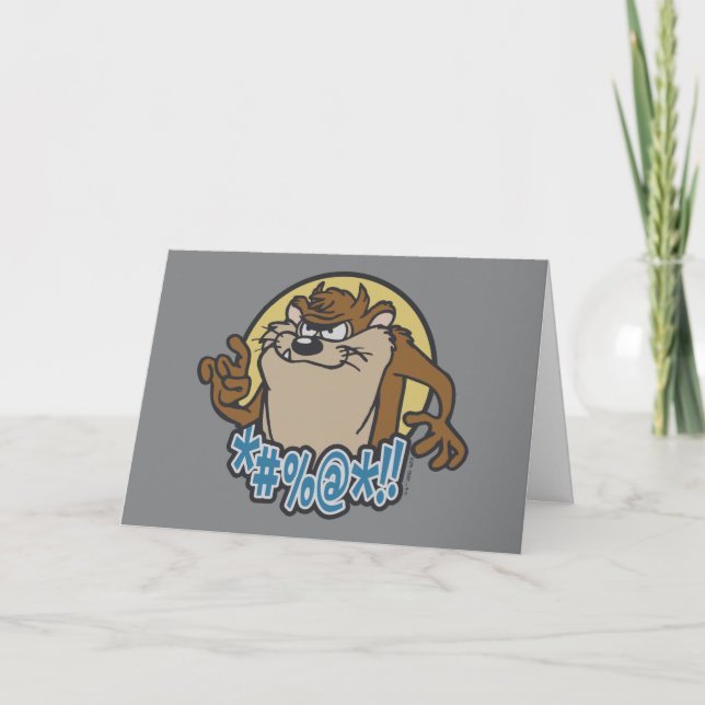TAZ™ Expletive Circle Graphic Card (Front)