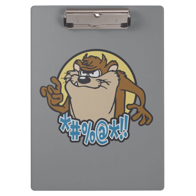 TAZ™ Expletive Circle Graphic Clipboard (Front)