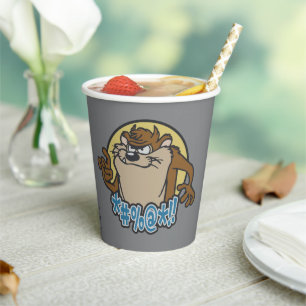 TAZ™ Expletive Circle Graphic Paper Cups