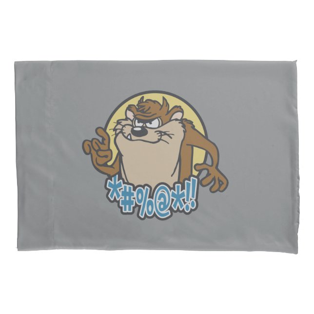 TAZ™ Expletive Circle Graphic Pillowcase (Front)