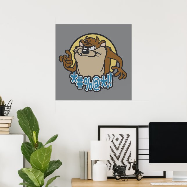 TAZ™ Expletive Circle Graphic Poster (Home Office)