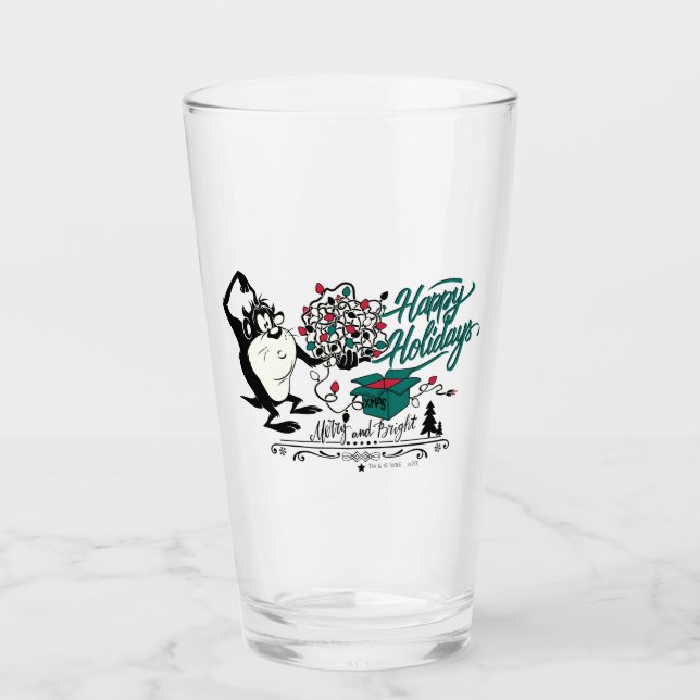 TAZ™ - Happy Holidays Glass (Front)