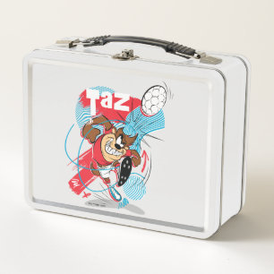TAZ™ Headbutting Soccer Ball Metal Lunch Box