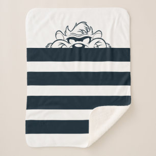 TAZ™ Hiding In Stripes Sherpa Blanket