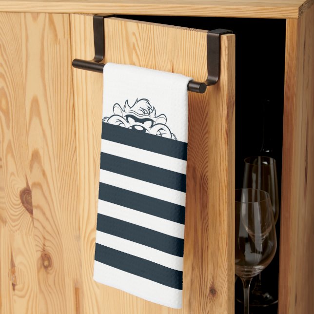 TAZ™ Hiding In Stripes Tea Towel (Thirds Fold)