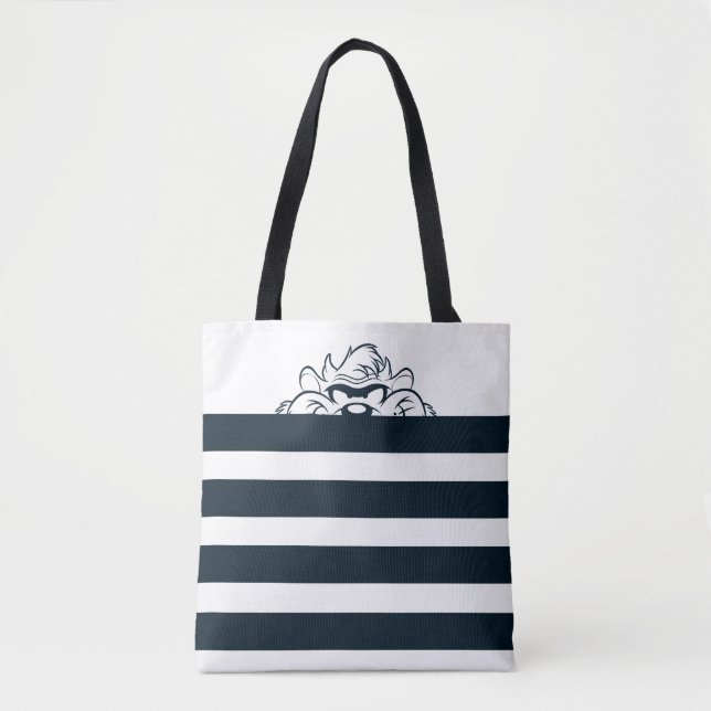 TAZ™ Hiding In Stripes Tote Bag (Front)
