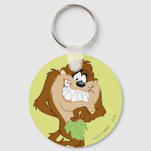 TAZ™ holding a leaf Key Ring