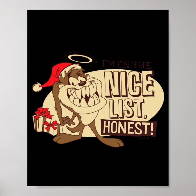 Taz Im On The Nice List  Poster (Front)