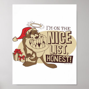 Taz Im On The Nice List  Poster