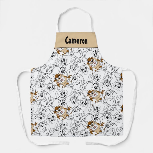 TAZ™ Line Art Colour Pop Pattern Apron (Front)