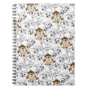 TAZ™ Line Art Colour Pop Pattern Notebook