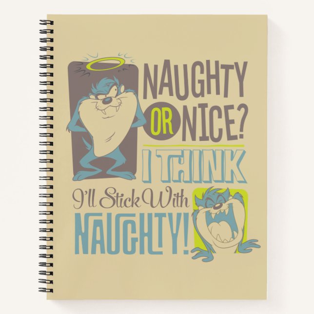 TAZ™- Naughty or Nice? Notebook (Front)
