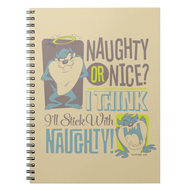 TAZ™- Naughty or Nice? Notebook (Front)