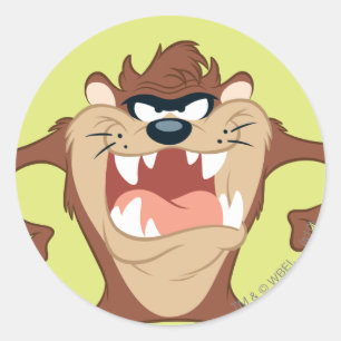 TAZ™ posing 14 Classic Round Sticker